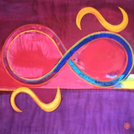 135 x 135 cm
Pigmente auf unbehandeltem Leinen - 2400 € Dankbarkeit