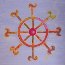 80 x 80 cm
Acryl auf Leinwand - 650 € Dienen